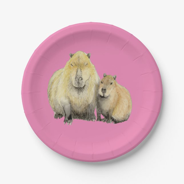 Capybara Paper Plate (Front)