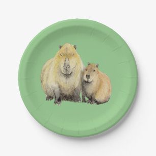 Capybara Paper Plate