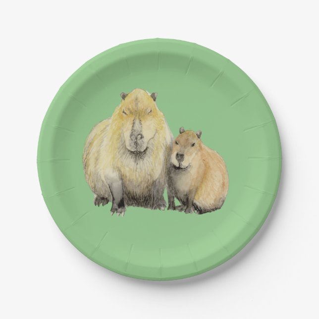 Capybara Paper Plate (Front)