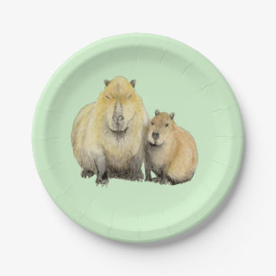 Capybara Paper Plate