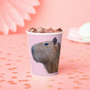 Capybara Paper Plates Cups