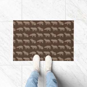 Capybara Pattern Notebook Doormat