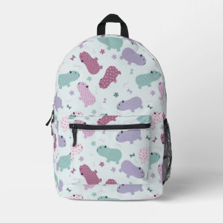 capybara pattern printed backpack