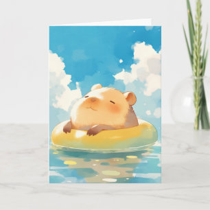 Capybara Peaceful Retreat Card