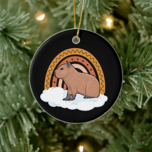 Capybara Pet Animal Ceramic Tree Decoration