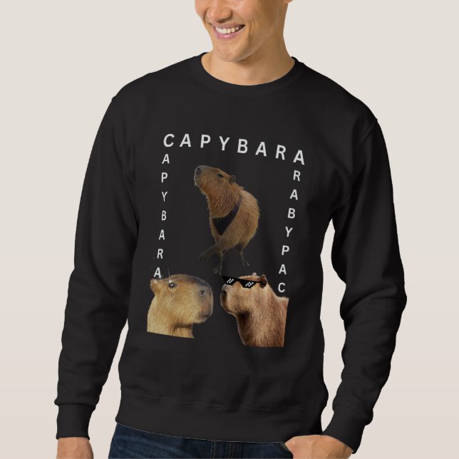 Capybara Photo Rodent Animal OK Pull Up Cappy Sweatshirt (Front)