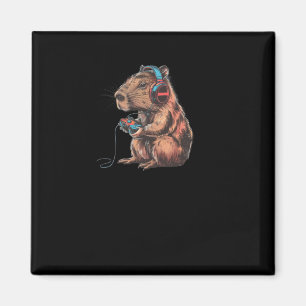 Capybara Player Total Immersion In The Virtual Wor Magnet