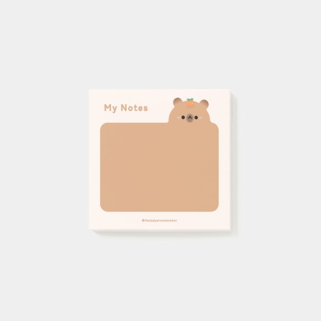 Capybara Post-it Notes (Front)