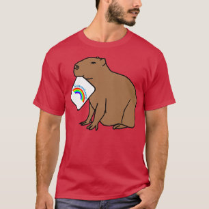 Capybara Puns with Somewhere Rainbow T-Shirt