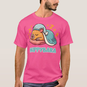 Capybara Pyjamas For Nap Napping Capybara Nappybar T-Shirt