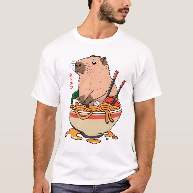 Capybara Ramen  T-Shirt (Front)