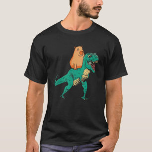 Capybara Rex Dino Mammal Guinea Pig T-Shirt
