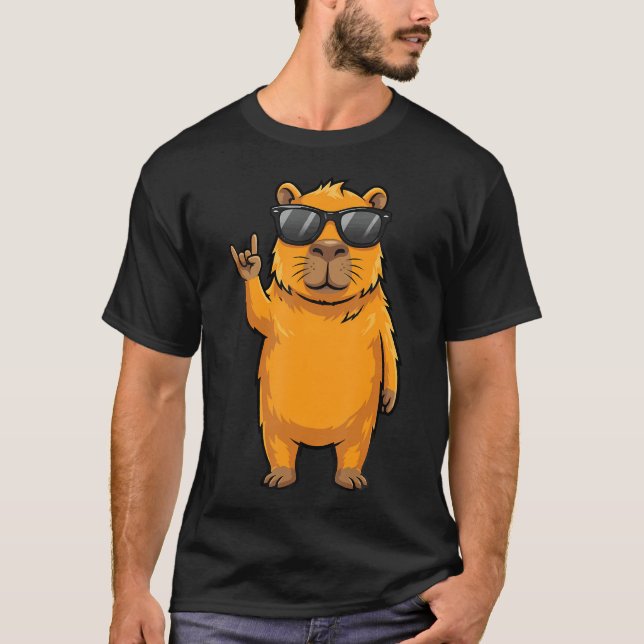 Capybara Rock T-Shirt (Front)