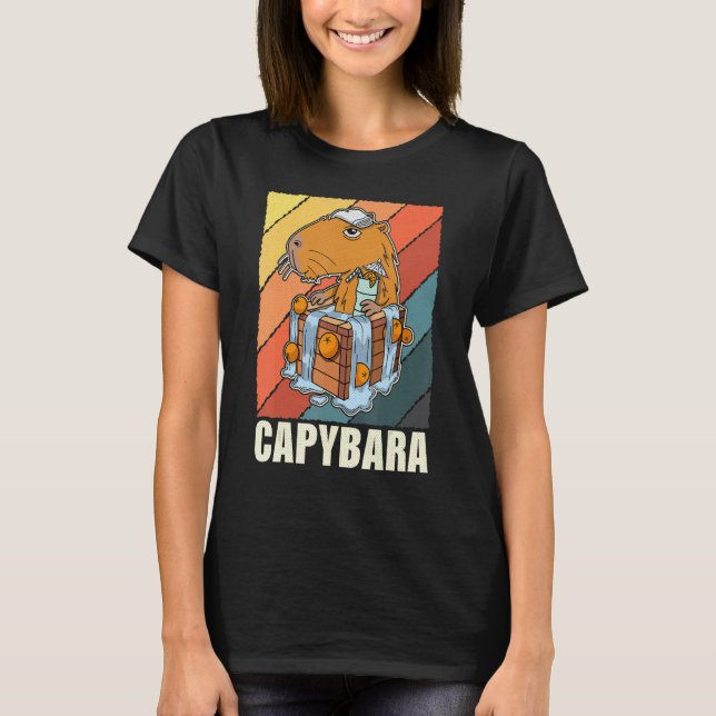Capybara Rodent Cute Pet 20 T-Shirt (Front)