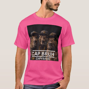Capybara Rodent Retro 90'S Rb Hip Hop Rap Band Fun T-Shirt