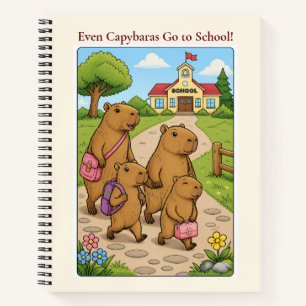 Capybara School Notebook