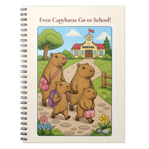 Capybara School Notebook