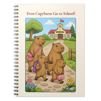 Capybara School Notebook