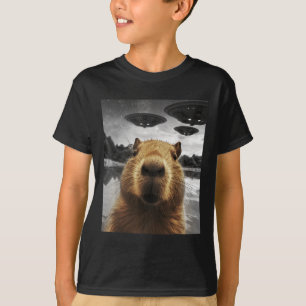 Capybara Selfie Funny Xmas Animal Graphic Capybara T-Shirt