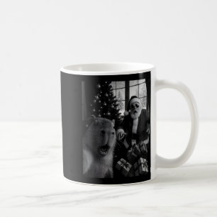 Capybara Selfie With Santa Funny Capybara For Men Coffee Mug