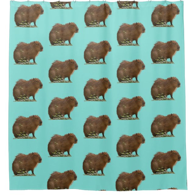 Capybara Shower Curtain (Front)
