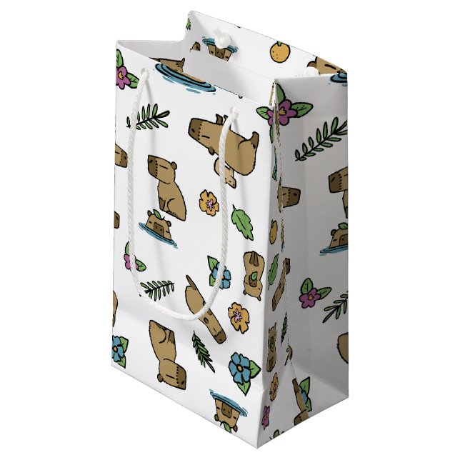 Capybara Small Gift Bag (Front Angled)