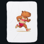 capybara soccer   sports  animal   capybara athlet baby blanket<br><div class="desc">A sporty capybara kicks a soccer ball with enthusiasm,  symbolising fun,  agility,  and competitive spirit in a charming way.</div>