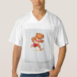 capybara soccer   sports  animal   capybara athlet men's football jersey<br><div class="desc">A sporty capybara kicks a soccer ball with enthusiasm,  symbolising fun,  agility,  and competitive spirit in a charming way.</div>