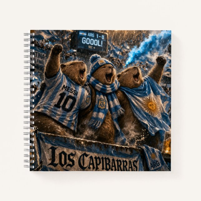 Capybara soft cover notebook  (Front)