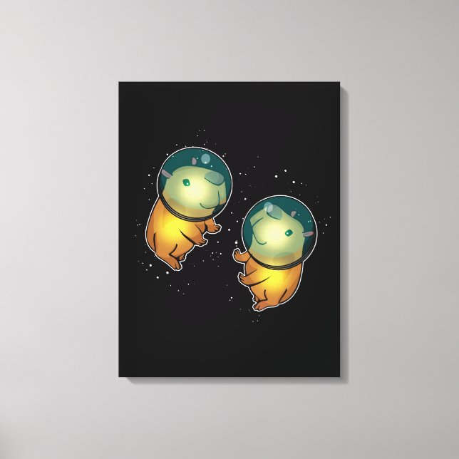 Capybara Space Astronaut Gifts Kids Capybara Canvas Print (Front)