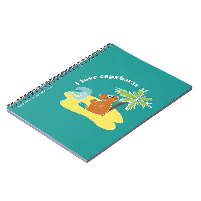 Capybara Spiral Notebook (Left Side)