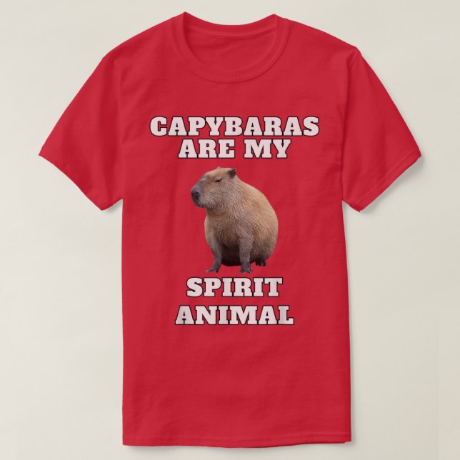 Capybara Spirit Animal  T-Shirt (Design Front)