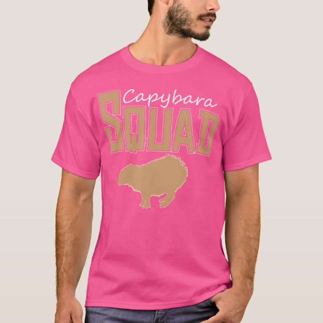 Capybara Squat Funny Capybara T-Shirt (Front)