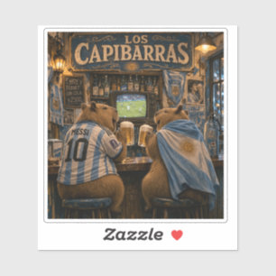 Capybara Stickers bar illusion