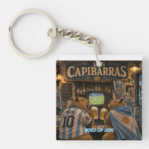 Capybara Stickers bar illusion Key Ring