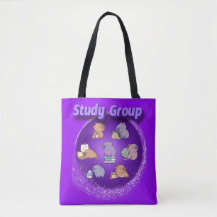 Capybara Study Group Tote Bag