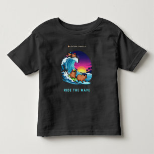 Capybara Surfing Kids T-Shirt – Ride the Wave