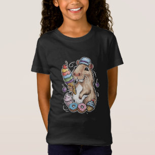capybara sweets doughnuts cupcakes candies T-Shirt