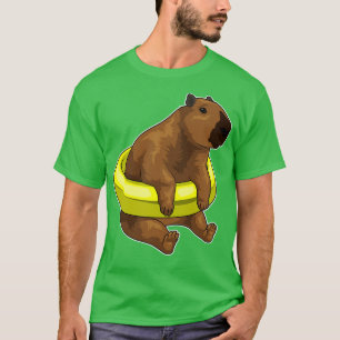Capybara Swimming Lifebuoy T-Shirt