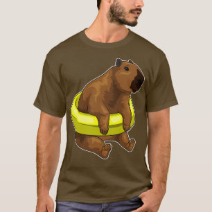 Capybara Swimming Lifebuoy T-Shirt