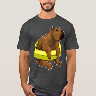 Capybara Swimming Lifebuoy T-Shirt