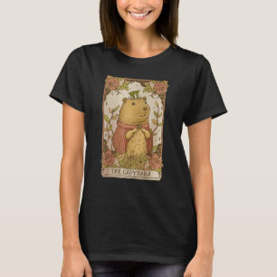 Capybara Tarot Card Rodent  Owner Cottagecore T-Shirt