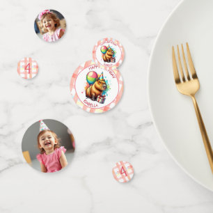 Capybara themed Girl's Birthday Party Confetti