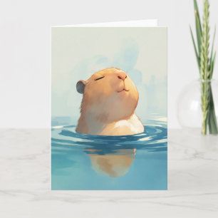 Capybara Tranquil Moment Card