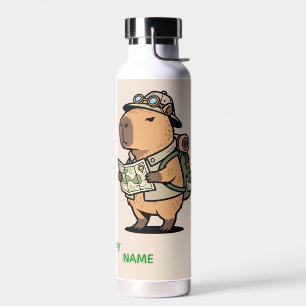 Capybara Travel Bottle – Customizable Phrase