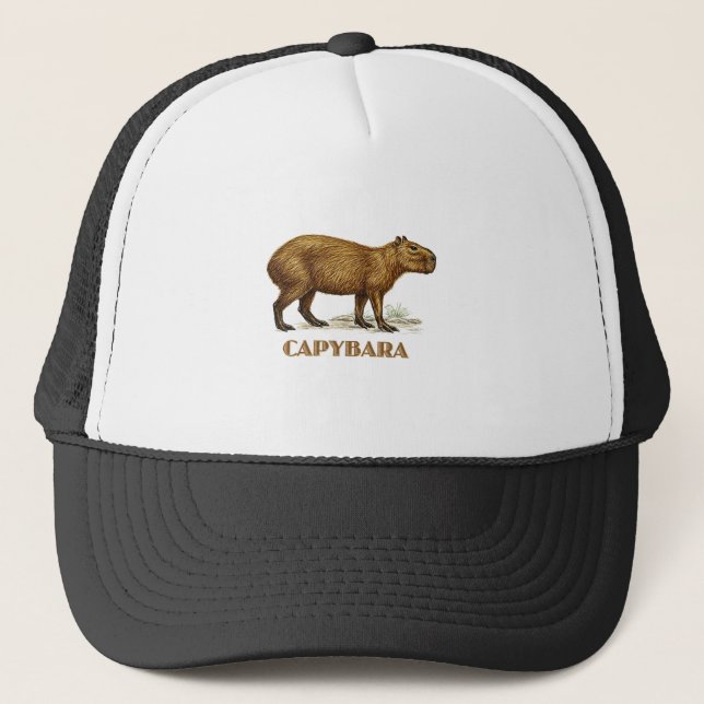 capybara trucker hat (Front)