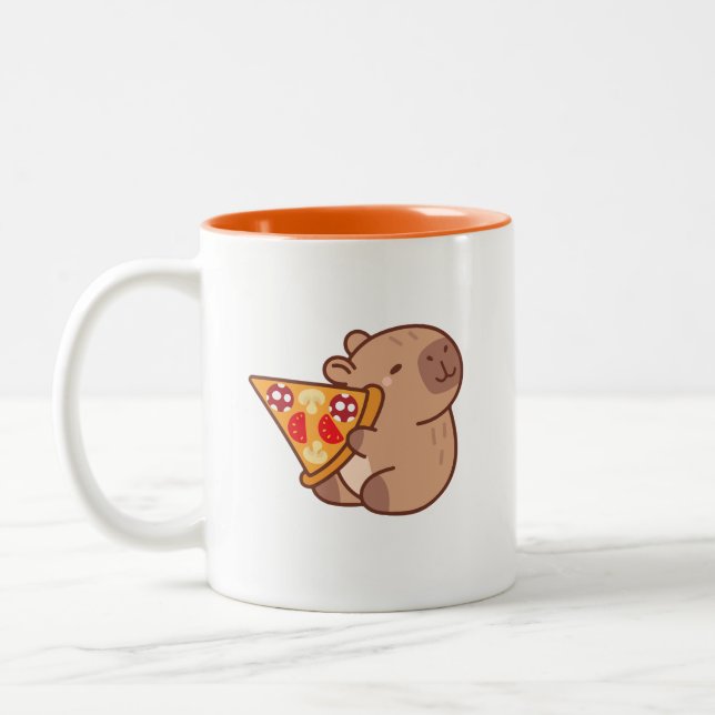Capybara Two-Tone Coffee Mug (Left)