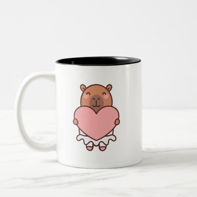 Capybara Two-Tone Coffee Mug (Left)