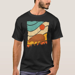 Capybara Vintage Retro Style Awesome giant cavy ro T-Shirt