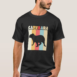 Capybara Vintage Rodent Capybara Pet Hamster Anima T-Shirt